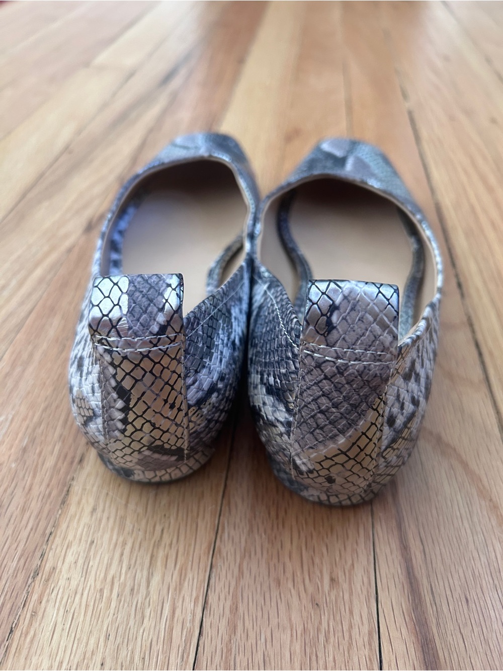 Franco Sarto "Ailee" Snake Skin Flats - Picture 5 of 6
